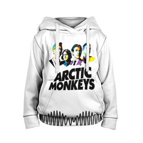 Детская толстовка 3D с принтом Arctic Monkeys 2 в Новосибирске, 100% полиэстер | двухслойный капюшон со шнурком для регулировки, мягкие манжеты на рукавах и по низу толстовки, спереди карман-кенгуру с мягким внутренним слоем | am | arctic | arctic monkeys | monkeys | rock | алекс тёрнер | амы | арктические мартышки | джейми кук | мартышки | мэтт хелдерс. ам | ник омэлли | ник о’мэлли | рок