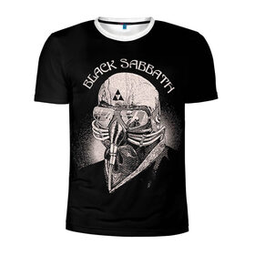 Мужская футболка 3D спортивная с принтом Black Sabbath в Новосибирске, 100% полиэстер с улучшенными характеристиками | приталенный силуэт, круглая горловина, широкие плечи, сужается к линии бедра | Тематика изображения на принте: black sabbath