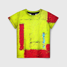 Детская футболка 3D с принтом Grandeur в Новосибирске, 100% гипоаллергенный полиэфир | прямой крой, круглый вырез горловины, длина до линии бедер, чуть спущенное плечо, ткань немного тянется | Тематика изображения на принте: grunge | new | арт | гранж | краска | прикольные | цветные