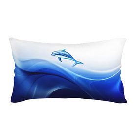 Подушка 3D антистресс с принтом Дельфин в Новосибирске, наволочка — 100% полиэстер, наполнитель — вспененный полистирол | состоит из подушки и наволочки на молнии | дельфин | море | рыбка