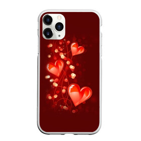 Чехол для iPhone 11 Pro матовый с принтом Сердца в Новосибирске, Силикон |  | Тематика изображения на принте: love is | девушкам | любовь | сердца