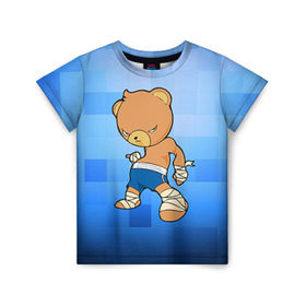 Детская футболка 3D с принтом Muay thai 2 в Новосибирске, 100% гипоаллергенный полиэфир | прямой крой, круглый вырез горловины, длина до линии бедер, чуть спущенное плечо, ткань немного тянется | muay thai
