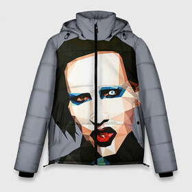 Мужская зимняя куртка 3D с принтом Mаrilyn Manson в Новосибирске, верх — 100% полиэстер; подкладка — 100% полиэстер; утеплитель — 100% полиэстер | длина ниже бедра, свободный силуэт Оверсайз. Есть воротник-стойка, отстегивающийся капюшон и ветрозащитная планка. 

Боковые карманы с листочкой на кнопках и внутренний карман на молнии. | mаrilyn manson