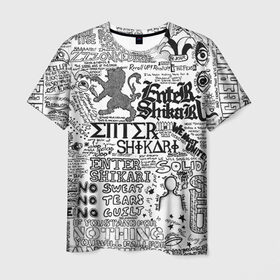 Мужская футболка 3D с принтом Enter Shikari в Новосибирске, 100% полиэфир | прямой крой, круглый вырез горловины, длина до линии бедер | Тематика изображения на принте: enter shikari