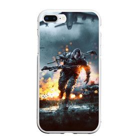 Чехол для iPhone 7Plus/8 Plus матовый с принтом Battlefield в Новосибирске, Силикон | Область печати: задняя сторона чехла, без боковых панелей | battlefield | батла | батлфилд | игра