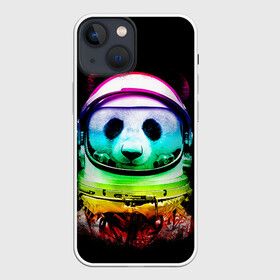 Чехол для iPhone 13 mini с принтом Панда космонавт в Новосибирске,  |  | Тематика изображения на принте: астронавт | звезды | космонавт | космос | панда | радуга