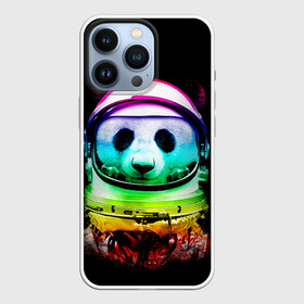 Чехол для iPhone 13 Pro с принтом Панда космонавт в Новосибирске,  |  | Тематика изображения на принте: астронавт | звезды | космонавт | космос | панда | радуга