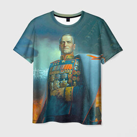 Мужская футболка 3D с принтом Жуков в Новосибирске, 100% полиэфир | прямой крой, круглый вырез горловины, длина до линии бедер | 9 мая | великая отечественная | великая отечественная война | вов | день победы | жуков | маршал | победа