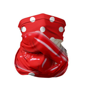 Бандана-труба 3D с принтом Гибкость в Новосибирске, 100% полиэстер, ткань с особыми свойствами — Activecool | плотность 150‒180 г/м2; хорошо тянется, но сохраняет форму | белый | германия | гибкость | горошек | девушка | красный | латекс | юлия гюнтель