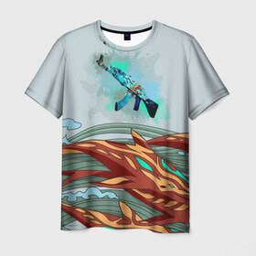 Мужская футболка 3D с принтом Aquamarine Revenge в Новосибирске, 100% полиэфир | прямой крой, круглый вырез горловины, длина до линии бедер | aquamarine revenge | counter strike | игры