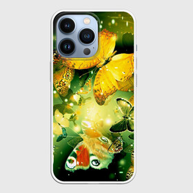 Чехол для iPhone 13 Pro с принтом Бабочки в Новосибирске,  |  | разноцветный | яркие