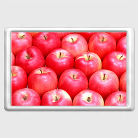 Магнит 45*70 с принтом Яблоки в Новосибирске, Пластик | Размер: 78*52 мм; Размер печати: 70*45 | красные | плоды | уражай | фрукты | яблоки