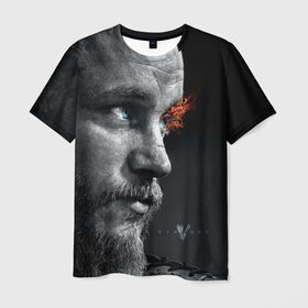 Мужская футболка 3D с принтом Викинги в Новосибирске, 100% полиэфир | прямой крой, круглый вырез горловины, длина до линии бедер | vikings | викинги
