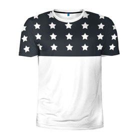 Мужская футболка 3D спортивная с принтом Stars в Новосибирске, 100% полиэстер с улучшенными характеристиками | приталенный силуэт, круглая горловина, широкие плечи, сужается к линии бедра | one | pilots | twenty | звезда | звезды