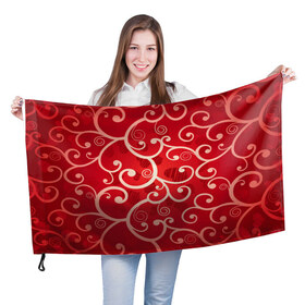 Флаг 3D с принтом Background в Новосибирске, 100% полиэстер | плотность ткани — 95 г/м2, размер — 67 х 109 см. Принт наносится с одной стороны | hearts | red | romantic | valentine | прикольные | сердечки | фон
