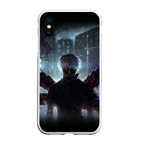 Чехол для iPhone XS Max матовый с принтом Tokyo Ghoul в Новосибирске, Силикон | Область печати: задняя сторона чехла, без боковых панелей | anime | ghoul | tokyo | tokyo ghoul | аниме | гуль | токийский гуль