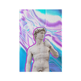 Обложка для паспорта матовая кожа с принтом Статуя Давида в Новосибирске, натуральная матовая кожа | размер 19,3 х 13,7 см; прозрачные пластиковые крепления | Тематика изображения на принте: hipster | swag | давид | искусство | свег | свэг | статуя давида | хипстер | хисптеры