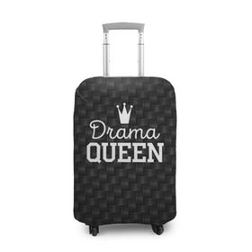 Чехол для чемодана 3D с принтом Drama queen в Новосибирске, 86% полиэфир, 14% спандекс | двустороннее нанесение принта, прорези для ручек и колес | drama | drama queen | hipster | queen | swag | свег | свэг | хипстер | хисптеры