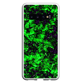 Чехол для Samsung Galaxy S10 с принтом Green color в Новосибирске, Силикон | Область печати: задняя сторона чехла, без боковых панелей | Тематика изображения на принте: гранж | зеленый | краска | новые | текстуры | цветные