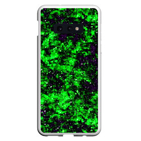 Чехол для Samsung S10E с принтом Green color в Новосибирске, Силикон | Область печати: задняя сторона чехла, без боковых панелей | Тематика изображения на принте: гранж | зеленый | краска | новые | текстуры | цветные