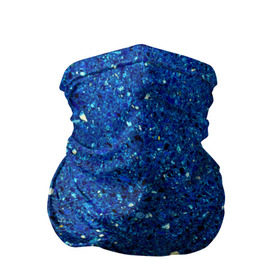 Бандана-труба 3D с принтом Blue mirror в Новосибирске, 100% полиэстер, ткань с особыми свойствами — Activecool | плотность 150‒180 г/м2; хорошо тянется, но сохраняет форму | Тематика изображения на принте: green | абстракции | гранж | мозаика | стекло | текстуры