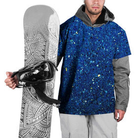 Накидка на куртку 3D с принтом Blue mirror в Новосибирске, 100% полиэстер |  | Тематика изображения на принте: green | абстракции | гранж | мозаика | стекло | текстуры