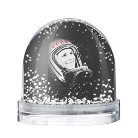 Снежный шар с принтом Гагарин 6 в Новосибирске, Пластик | Изображение внутри шара печатается на глянцевой фотобумаге с двух сторон | 12 апреля | гагарин | день космонавтики | космонавт | космонавтика | космос | юра | юрий