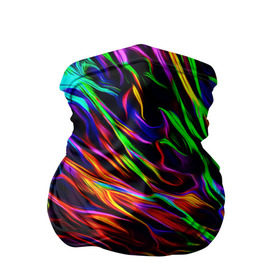Бандана-труба 3D с принтом Разноцветные разводы в Новосибирске, 100% полиэстер, ткань с особыми свойствами — Activecool | плотность 150‒180 г/м2; хорошо тянется, но сохраняет форму | гранж | краска | разводы | цветные
