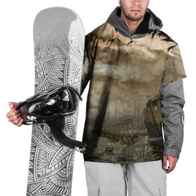 Накидка на куртку 3D с принтом S.T.A.L.K.E.R. в Новосибирске, 100% полиэстер |  | Тематика изображения на принте: call of pripyat | pripyat | затон | краны | припять | скадовск | сталкер