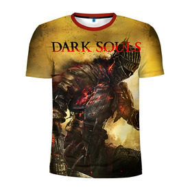 Мужская футболка 3D спортивная с принтом Dark Souls 14 в Новосибирске, 100% полиэстер с улучшенными характеристиками | приталенный силуэт, круглая горловина, широкие плечи, сужается к линии бедра | dark souls