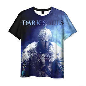 Мужская футболка 3D с принтом Dark Souls 17 в Новосибирске, 100% полиэфир | прямой крой, круглый вырез горловины, длина до линии бедер | dark souls