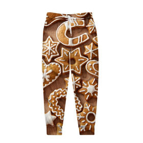 Мужские брюки 3D с принтом печенье в Новосибирске, 100% полиэстер | манжеты по низу, эластичный пояс регулируется шнурком, по бокам два кармана без застежек, внутренняя часть кармана из мелкой сетки | christmas | cookies | decoration | merry | xmas | выпечка | глазурь | новый год | рождество | сладко