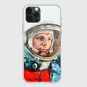 Чехол для iPhone 12 Pro Max с принтом Гагарин в Новосибирске, Силикон |  | Тематика изображения на принте: space | гагарин | космос | россия