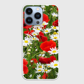 Чехол для iPhone 13 Pro с принтом Полевые цветы 2 в Новосибирске,  |  | поле | полевые цветы | цветы