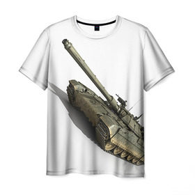 Мужская футболка 3D с принтом Армата 2 в Новосибирске, 100% полиэфир | прямой крой, круглый вырез горловины, длина до линии бедер | 9 мая | armata | армата | военная техника | танк | техника