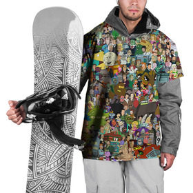 Накидка на куртку 3D с принтом Futurama в Новосибирске, 100% полиэстер |  | Тематика изображения на принте: bender | fry | futurama | mult | бендер | бэндер | лила | мульт | мультсериал | мульфильмы | фрай | футутрама