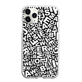 Чехол для iPhone 11 Pro матовый с принтом Английский алфавит в Новосибирске, Силикон |  | алфавит | английский язык | буквы | оформление | слой | текстура | трайбл | узор | фон