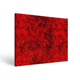 Холст прямоугольный с принтом Red Star в Новосибирске, 100% ПВХ |  | абстракция | арт | брызги | краска | красный | цветные