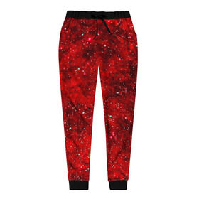Женские брюки 3D с принтом Red Star в Новосибирске, полиэстер 100% | прямой крой, два кармана без застежек по бокам, с мягкой трикотажной резинкой на поясе и по низу штанин. В поясе для дополнительного комфорта — широкие завязки | абстракция | арт | брызги | краска | красный | цветные