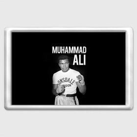 Магнит 45*70 с принтом Muhammad Ali в Новосибирске, Пластик | Размер: 78*52 мм; Размер печати: 70*45 | ali | boxing | muhammad ali |   |  muhammad |  бокс | али | боксер | мухамад. мухаммад | мухаммед | мухаммед али