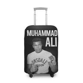 Чехол для чемодана 3D с принтом Muhammad Ali в Новосибирске, 86% полиэфир, 14% спандекс | двустороннее нанесение принта, прорези для ручек и колес | ali | boxing | muhammad ali |   |  muhammad |  бокс | али | боксер | мухамад. мухаммад | мухаммед | мухаммед али