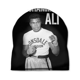 Шапка 3D с принтом Muhammad Ali в Новосибирске, 100% полиэстер | универсальный размер, печать по всей поверхности изделия | ali | boxing | muhammad ali |   |  muhammad |  бокс | али | боксер | мухамад. мухаммад | мухаммед | мухаммед али
