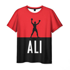 Мужская футболка 3D с принтом Muhammad Ali 3 в Новосибирске, 100% полиэфир | прямой крой, круглый вырез горловины, длина до линии бедер | ali | boxing |  muhammad |  muhammad ali | али | бокс | боксер | мухамад. мухаммад | мухамед али | мухаммед | мухаммед али
