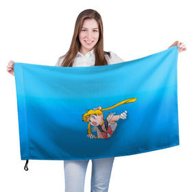 Флаг 3D с принтом Сейлормун в Новосибирске, 100% полиэстер | плотность ткани — 95 г/м2, размер — 67 х 109 см. Принт наносится с одной стороны | anime | sailor moon | sailormoon | аниме | красавица воин сейлор мун | сейлор мун | сейлормун | усаги | усаги цукино | цукино