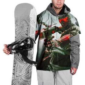 Накидка на куртку 3D с принтом Сrysis в Новосибирске, 100% полиэстер |  | Тематика изображения на принте: crysis3 | crytek | апокалипсис | крайзис