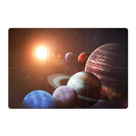Магнитный плакат 3Х2 с принтом Планеты солнечной системы в Новосибирске, Полимерный материал с магнитным слоем | 6 деталей размером 9*9 см | Тематика изображения на принте: венера | звезды | земля | космос | марс | меркурий | сатурн | солнце | уран | юпитер