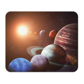 Коврик прямоугольный с принтом Планеты солнечной системы в Новосибирске, натуральный каучук | размер 230 х 185 мм; запечатка лицевой стороны | венера | звезды | земля | космос | марс | меркурий | сатурн | солнце | уран | юпитер