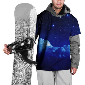 Накидка на куртку 3D с принтом Звёздное небо в Новосибирске, 100% полиэстер |  | Тематика изображения на принте: звезды | луна | месяц | ночь