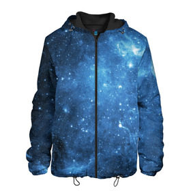 Мужская куртка 3D с принтом Космос в Новосибирске, ткань верха — 100% полиэстер, подклад — флис | прямой крой, подол и капюшон оформлены резинкой с фиксаторами, два кармана без застежек по бокам, один большой потайной карман на груди. Карман на груди застегивается на липучку | вселенная | галактика | звезды | планеты | туманность