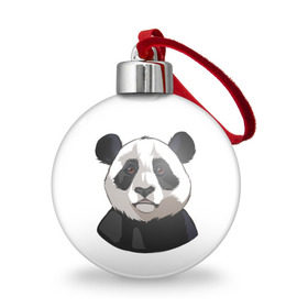 Ёлочный шар с принтом Panda в Новосибирске, Пластик | Диаметр: 77 мм | милый | панда